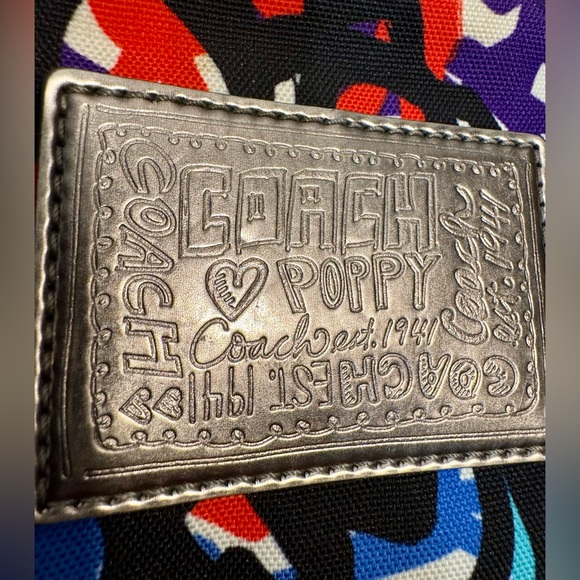 Coach Poppy Multicolor Graffiti Tote Handbag, Large Size, Style no. 15591 - Picture 2 of 16